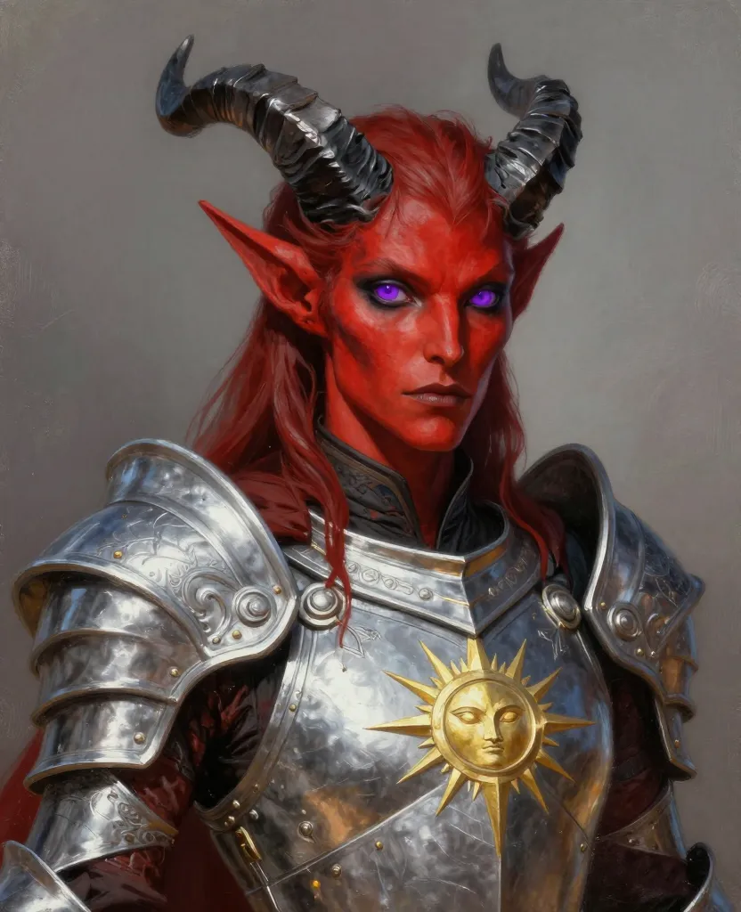 Tiefling Paladin book cover example