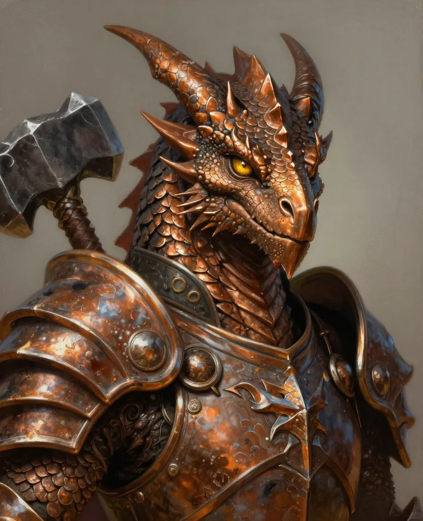 Dragonborn Fighter book cover example